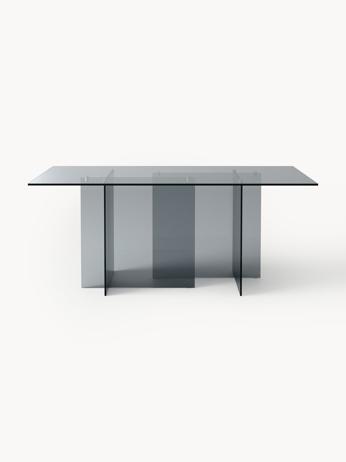 Anoutte Glass Dining Table, 180 x 90 cm