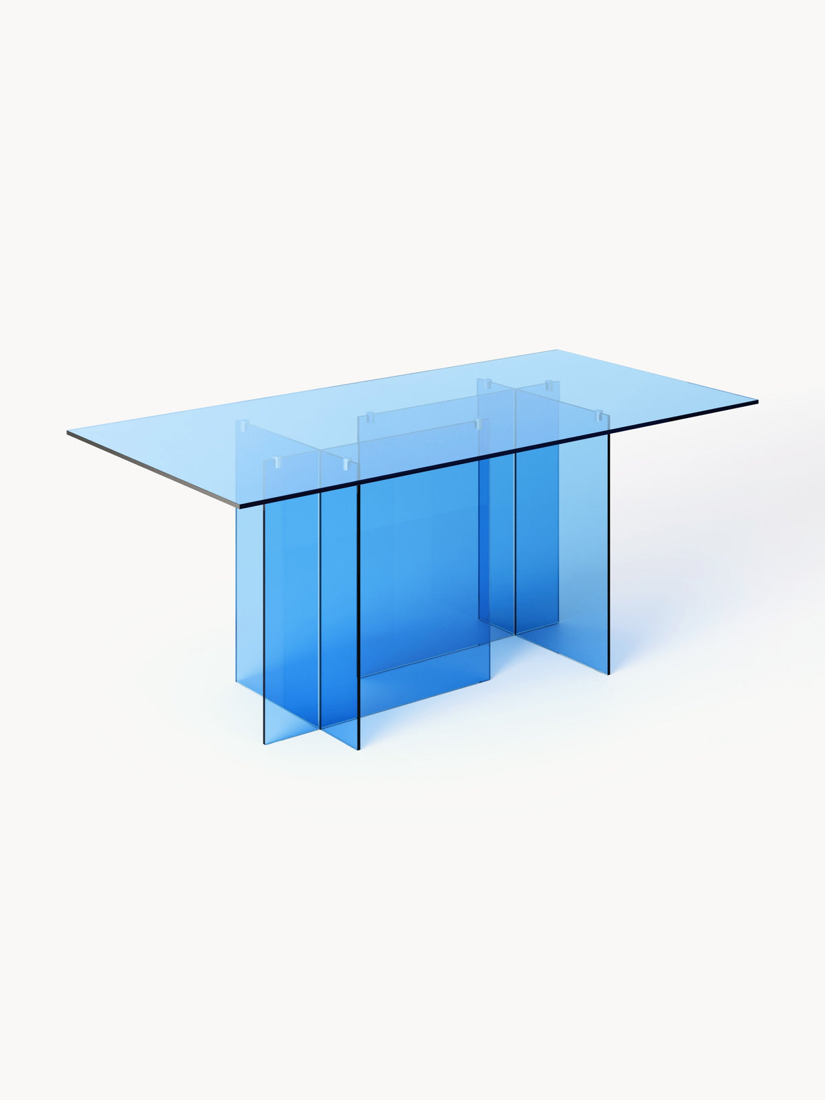 Anoutte Glass Dining Table, 180 x 90 cm