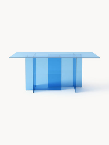Anoutte Glass Dining Table, 180 x 90 cm