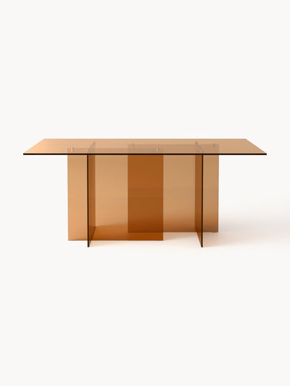 Anoutte Glass Dining Table, 180 x 90 cm