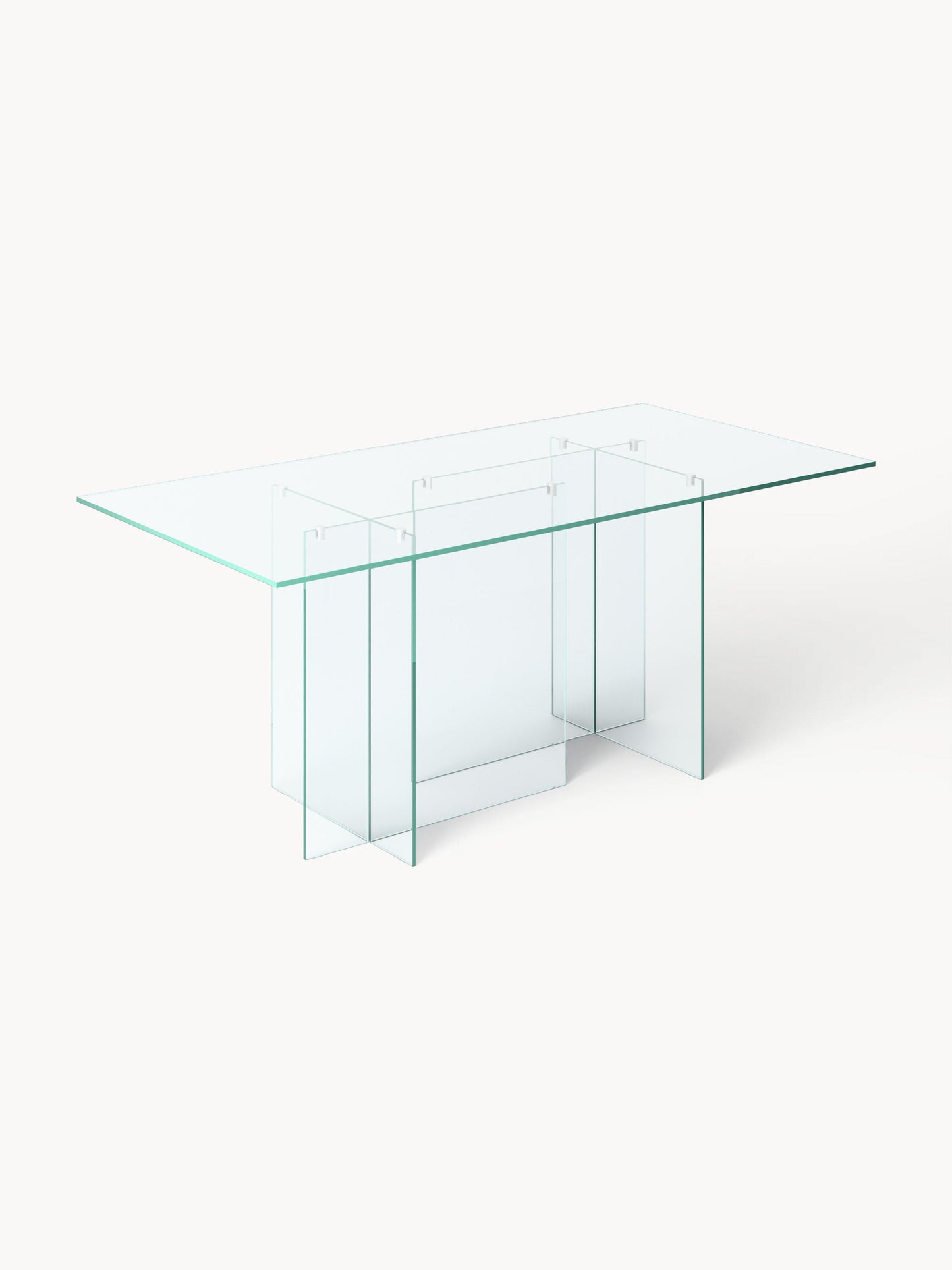 Anoutte Glass Dining Table, 180 x 90 cm