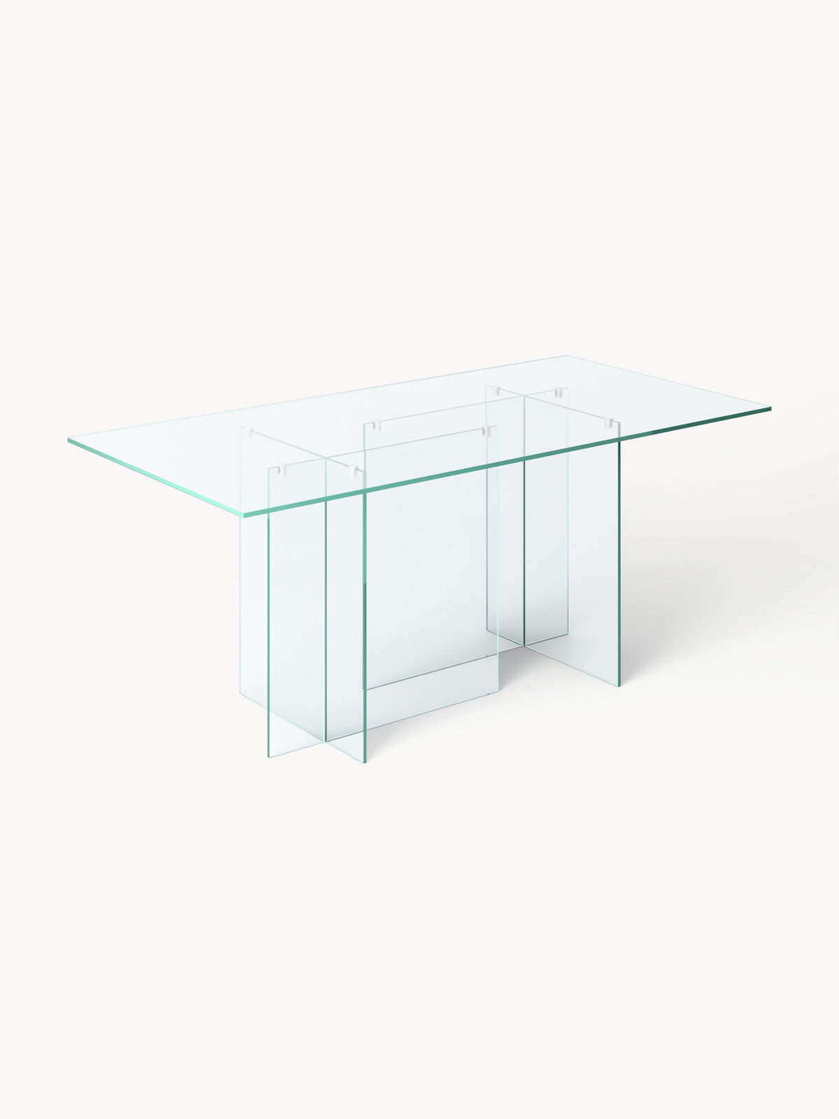 Anoutte Glass Dining Table, 180 x 90 cm