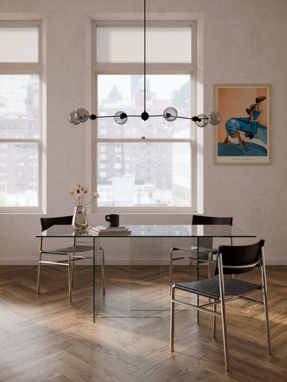 Anoutte Glass Dining Table, 180 x 90 cm