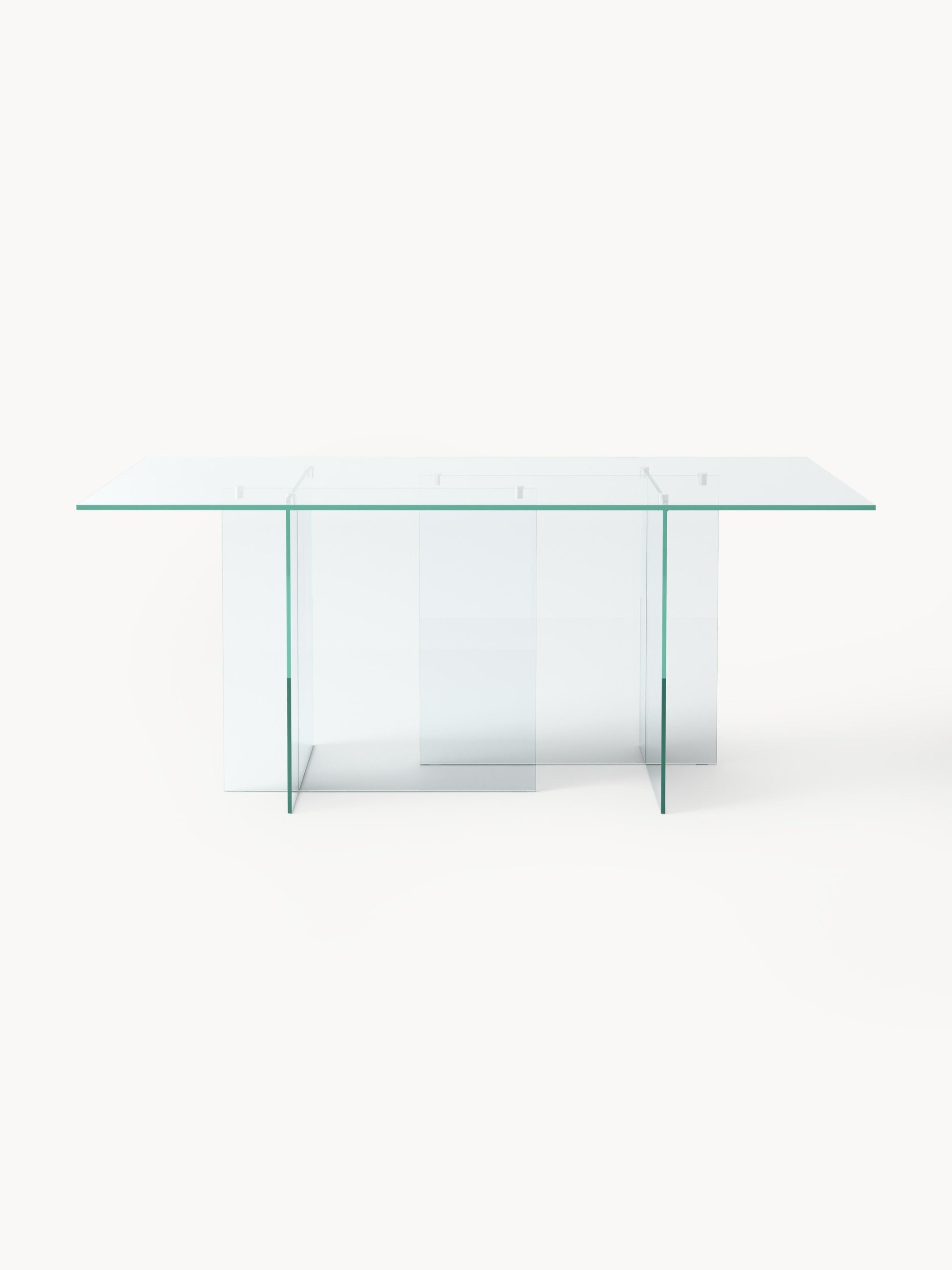 Anoutte Glass Dining Table, 180 x 90 cm