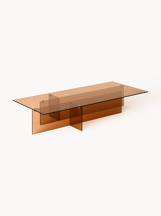 Anoutte Large Glass Coffee Table, W 160 cm