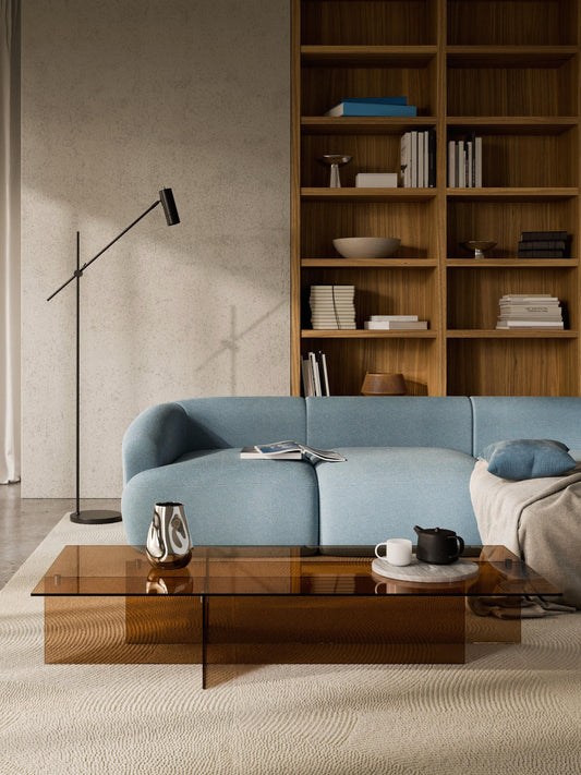 Anoutte Large Glass Coffee Table, W 160 cm