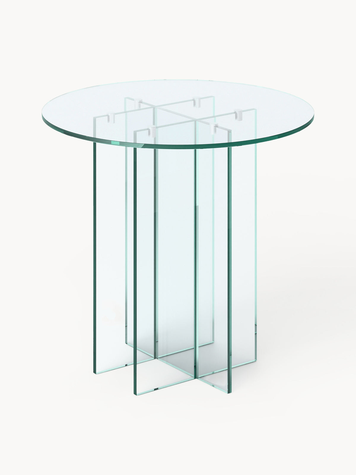Anoutte Round Glass Dining Table, in Various Sizes