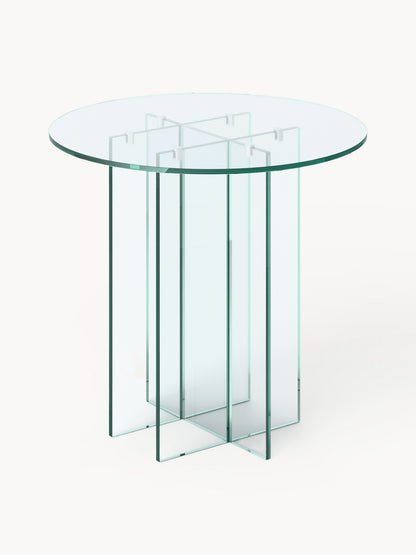 Anoutte Round Glass Dining Table, in Various Sizes