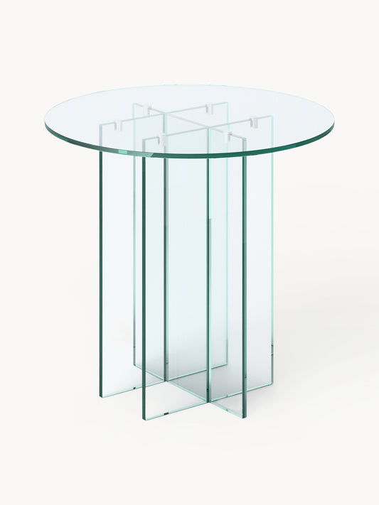 Anoutte Round Glass Dining Table, in Various Sizes