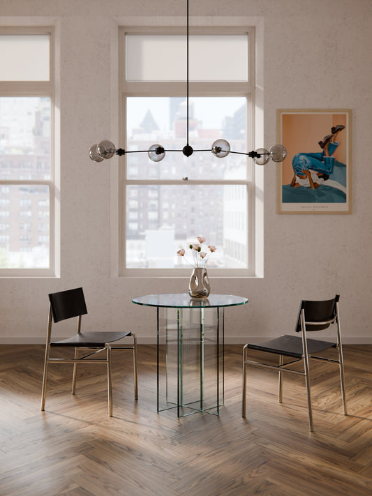 Anoutte Round Glass Dining Table, in Various Sizes