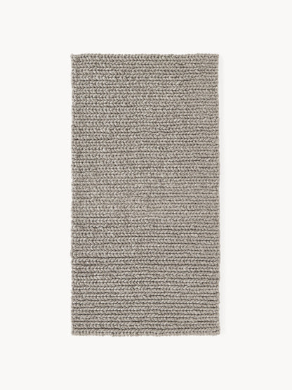 Brunelle Handmade Wool Rug with Braided Texture