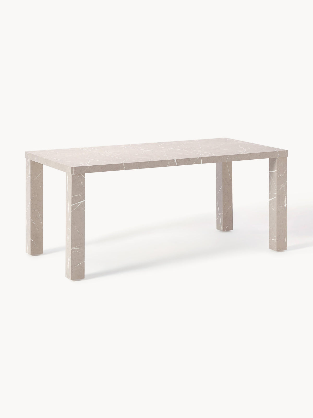 Carletto Dining Table in Marble Look, 180 x 90 cm