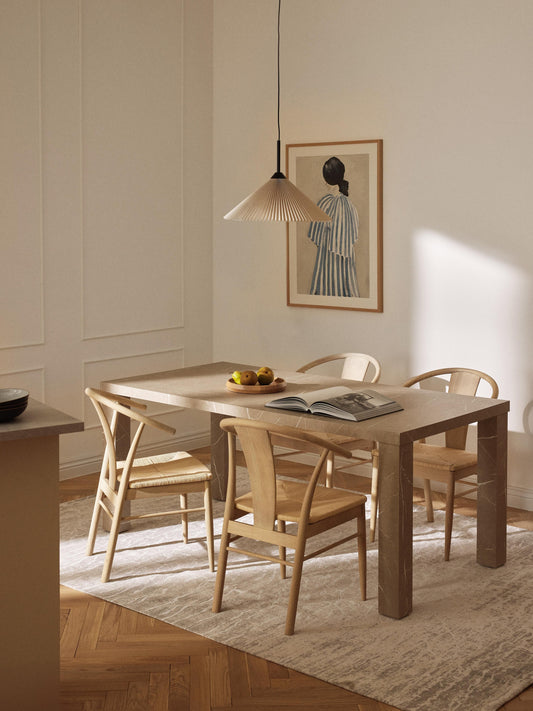 Carletto Dining Table in Marble Look, 180 x 90 cm