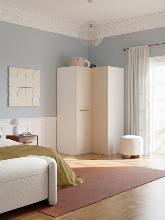 Charlette Modular Corner Wardrobe, 115 cm Wide