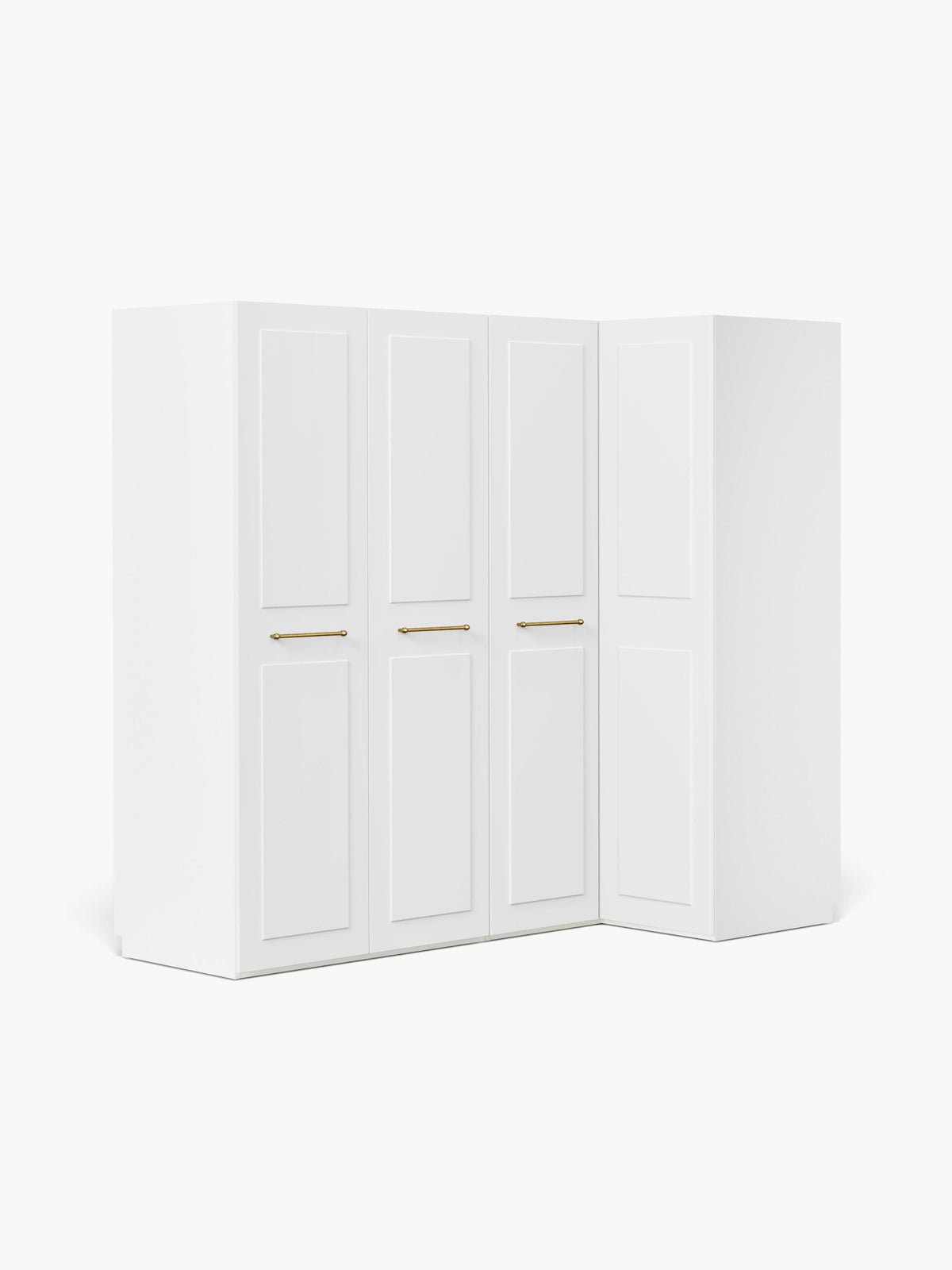 Charlette Modular Corner Wardrobe, 215 cm Wide, in Various Sizes