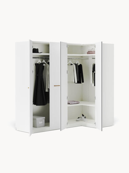 Charlette Modular Corner Wardrobe, 215 cm Wide, in Various Sizes