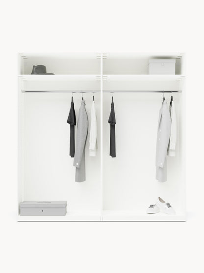 Charlette Modular Hinged-Door Wardrobe, 200 cm Wide, in Various Sizes