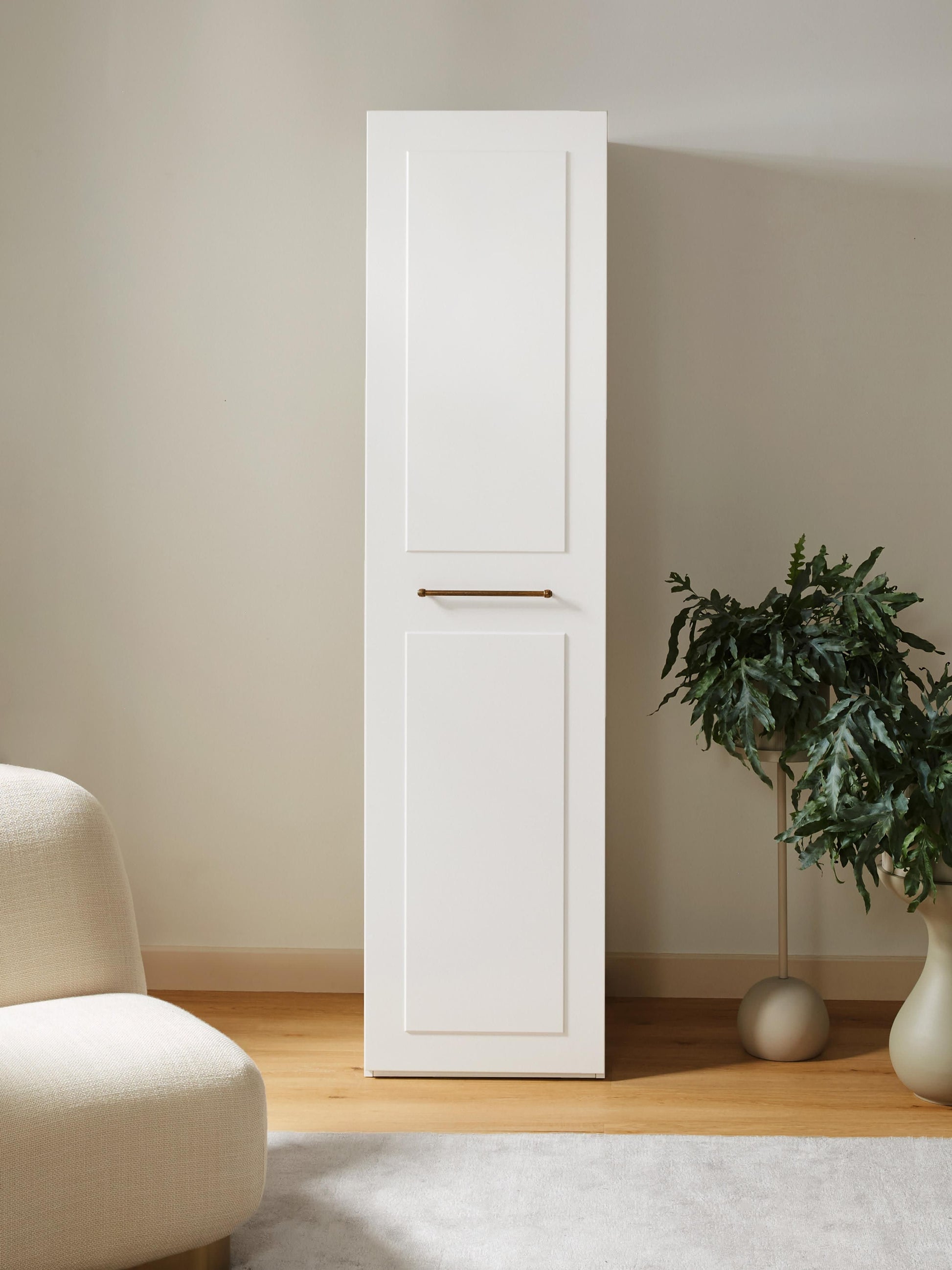 Charlette Modular Hinged-Door Wardrobe, 50 cm Wide, in Various Sizes