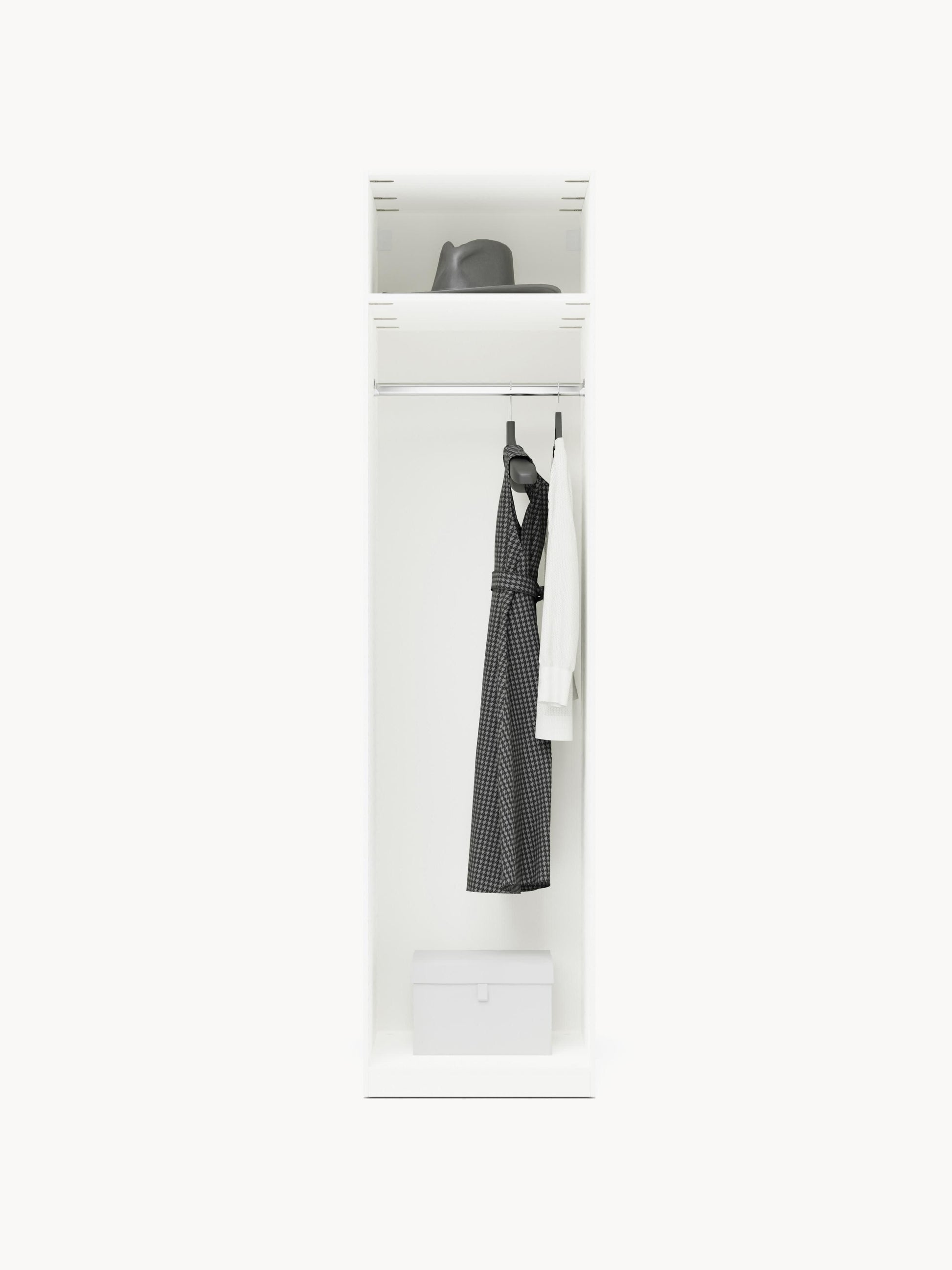Charlette Modular Hinged-Door Wardrobe, 50 cm Wide, in Various Sizes