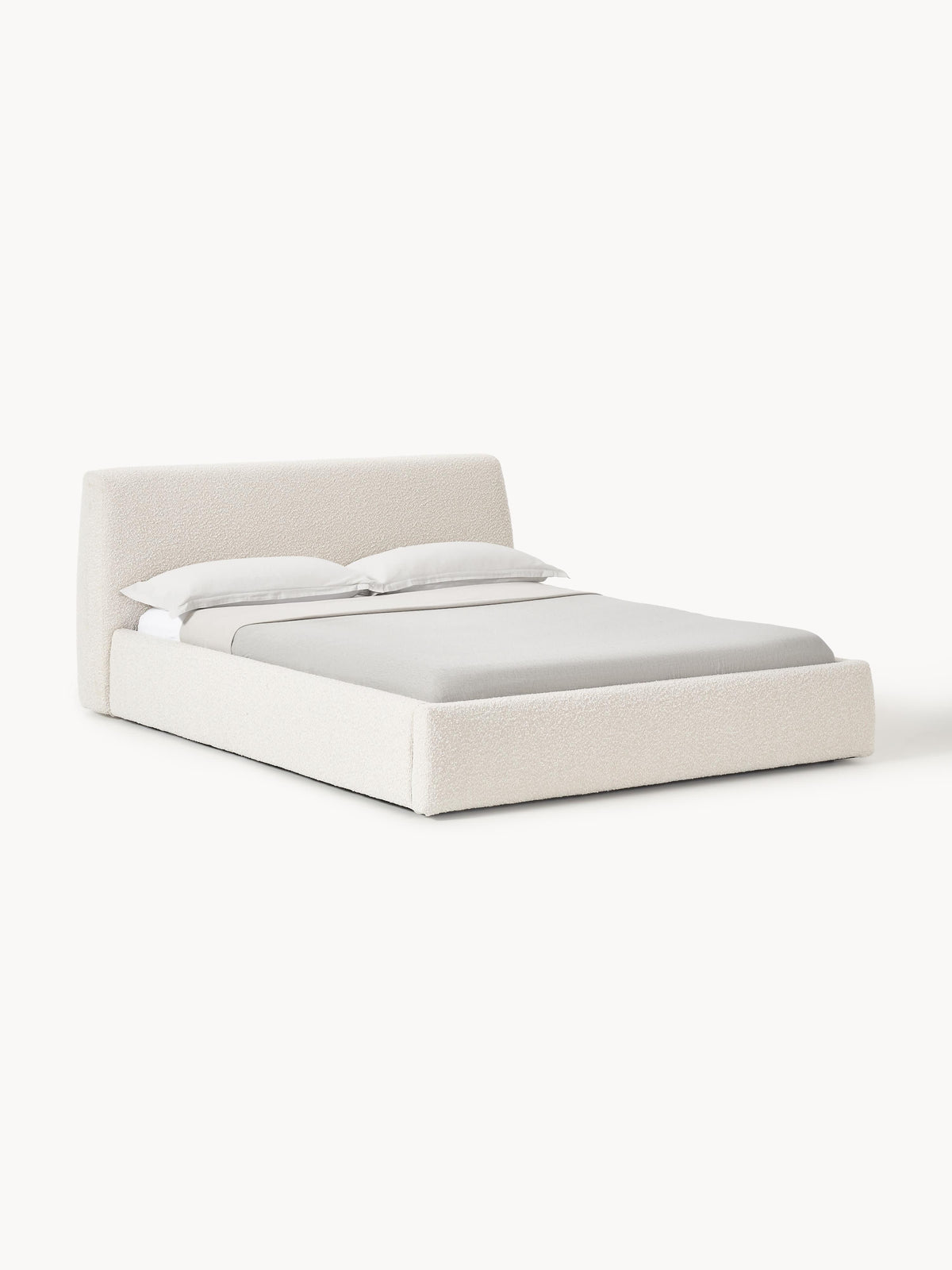 Clodina Upholstered Bouclé Bed