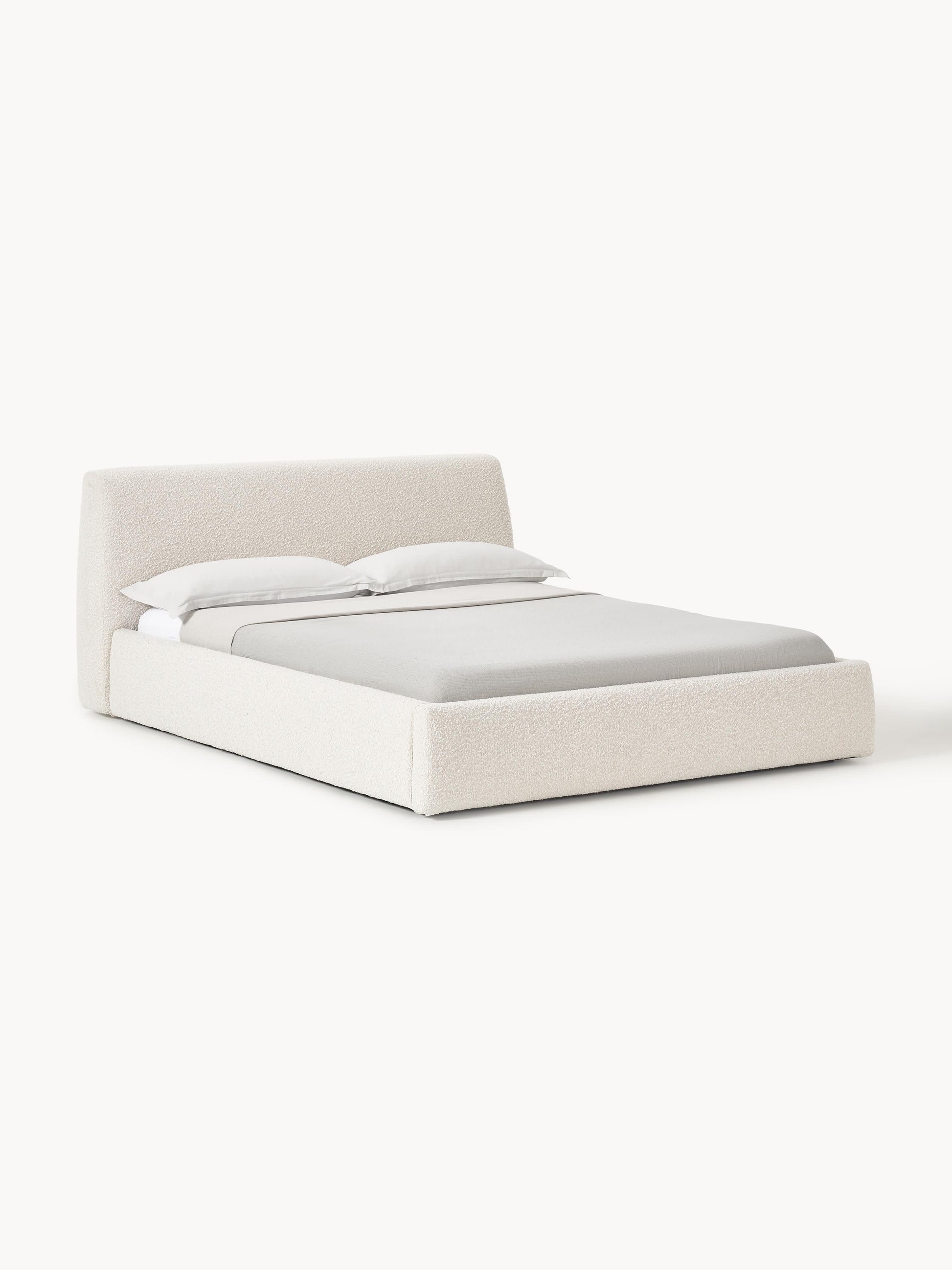 Clodina Upholstered Bouclé Bed
