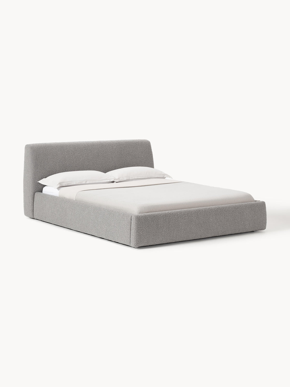 Clodina Upholstered Bouclé Bed