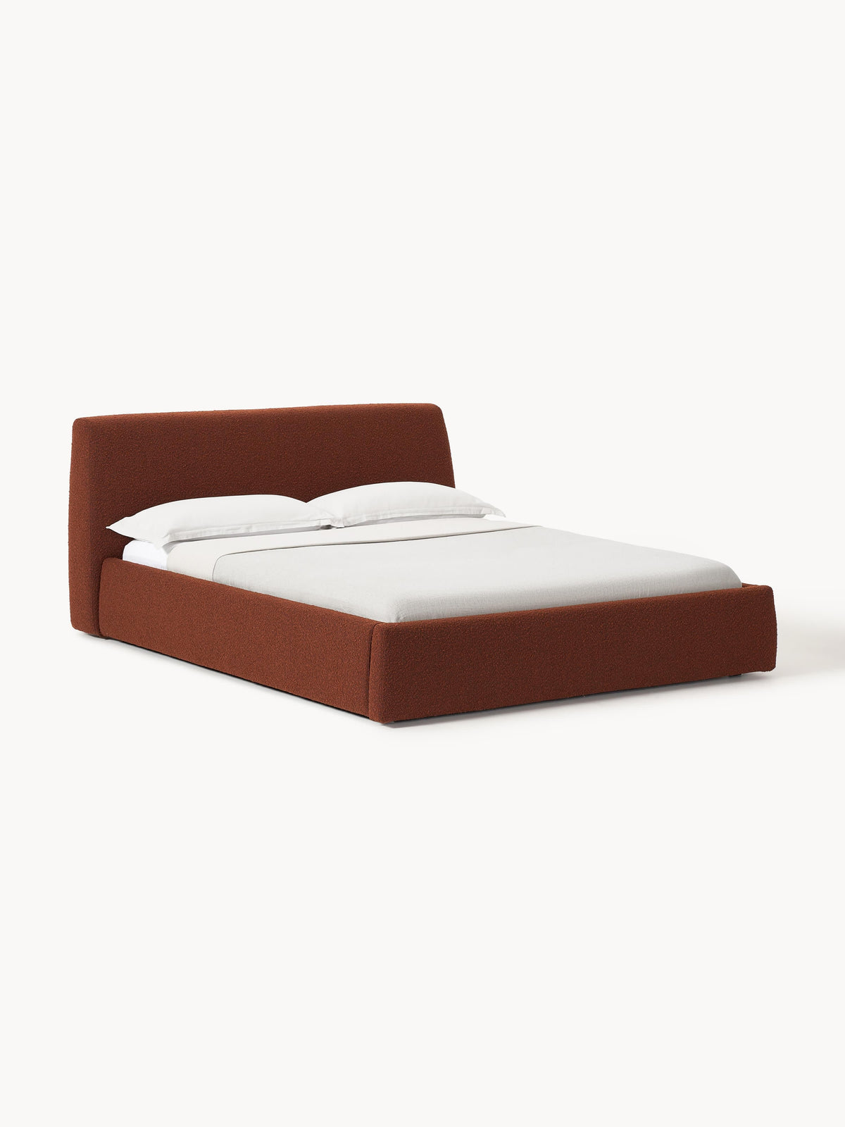 Clodina Upholstered Bouclé Bed with Storage