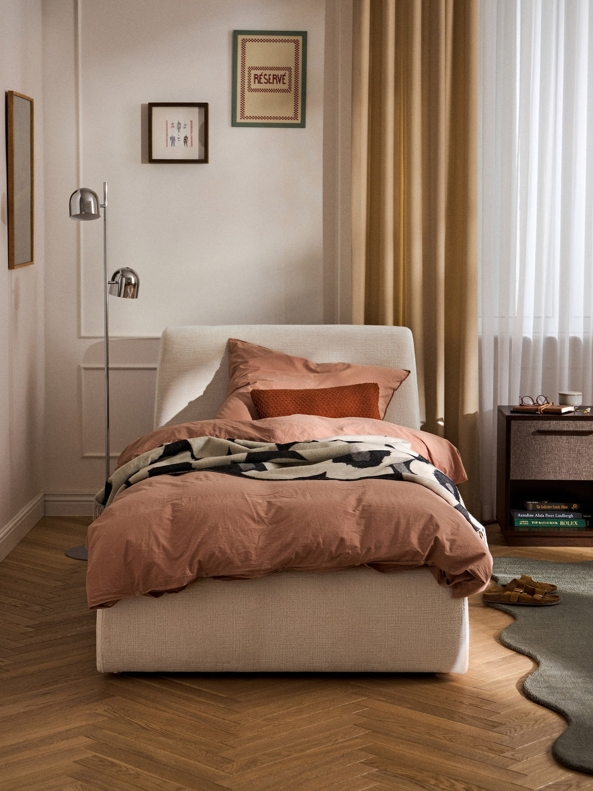 Clodina Upholstered Single Bed