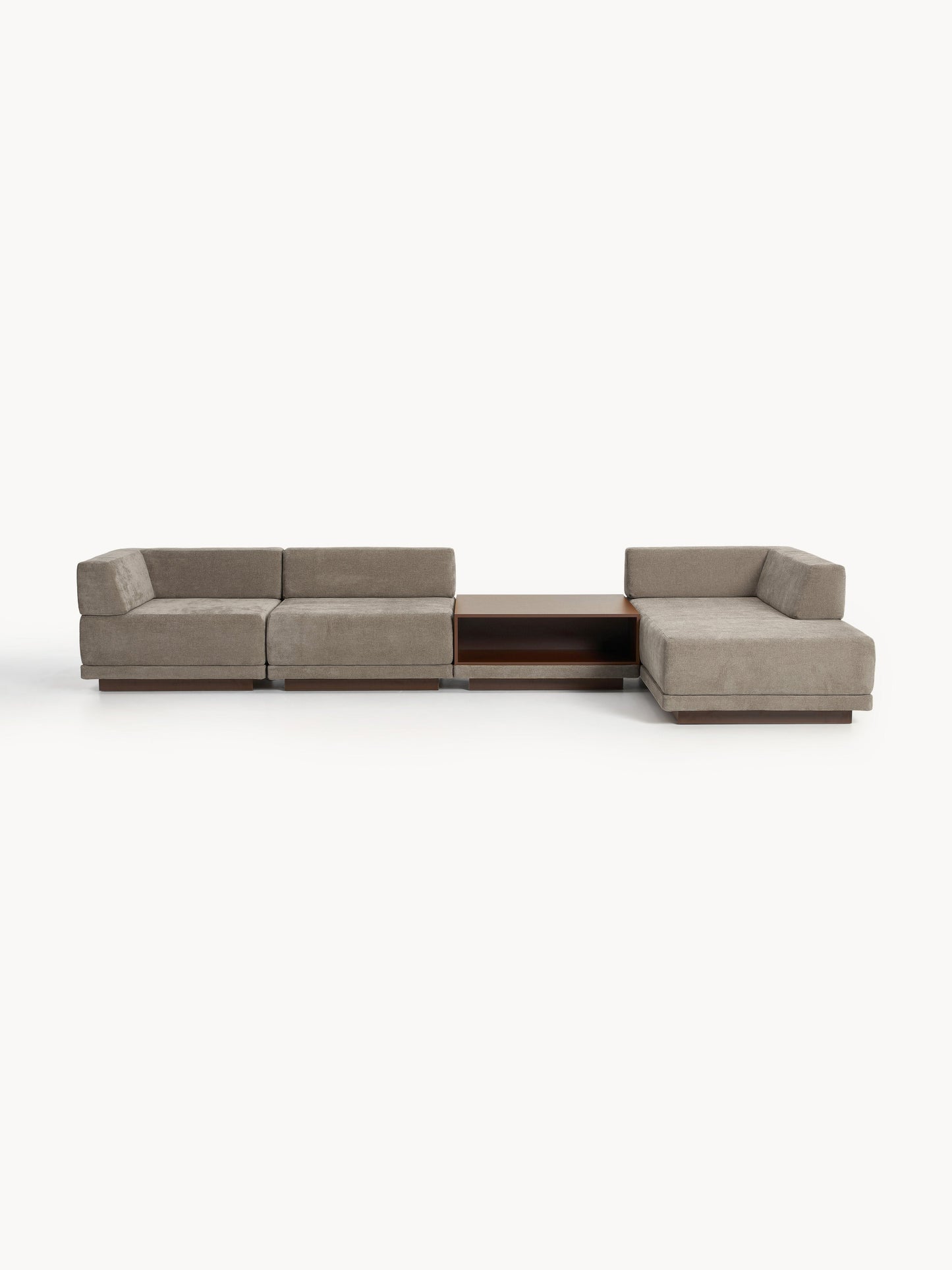 Colinno Modular Corner Sofa (4-Seater) with Coffee Table