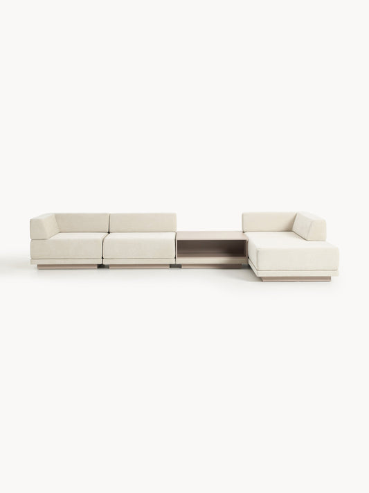 Colinno Modular Corner Sofa (4-Seater) with Coffee Table