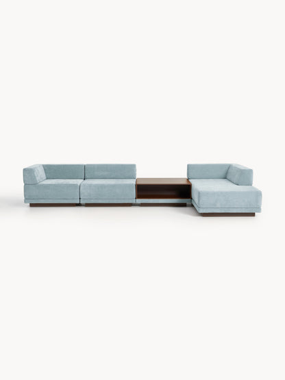 Colinno Modular Corner Sofa (4-Seater) with Coffee Table