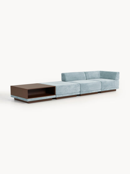 Colinno Modular Sofa (4-Seater) with Coffee Table & Ottoman