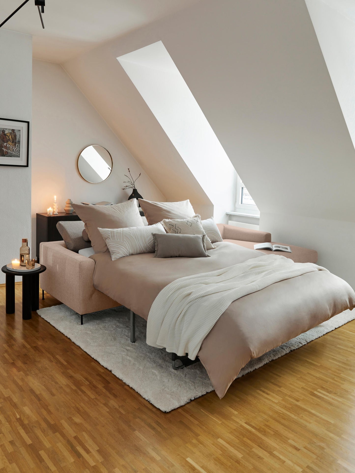 Cuvella Sofa Bed with Mattress (3-Seater)
