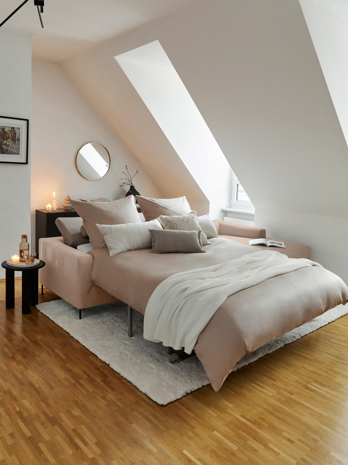 Cuvella Sofa Bed with Mattress (3-Seater)