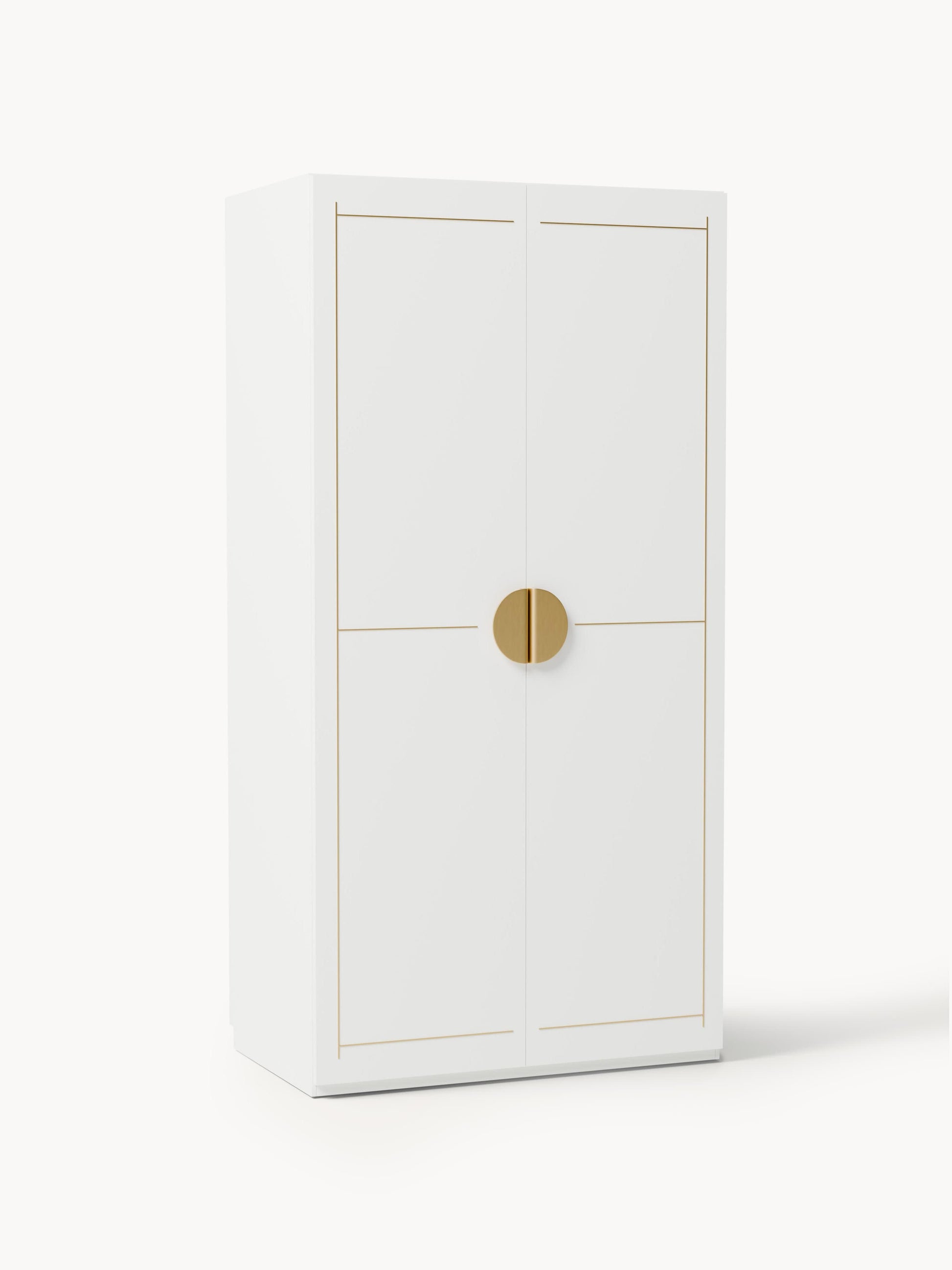 Denolla Modular Hinged-Door Wardrobe, 100 cm Wide, in Various Sizes