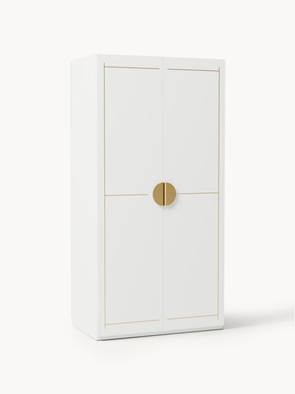 Denolla Modular Hinged-Door Wardrobe, 100 cm Wide, in Various Sizes