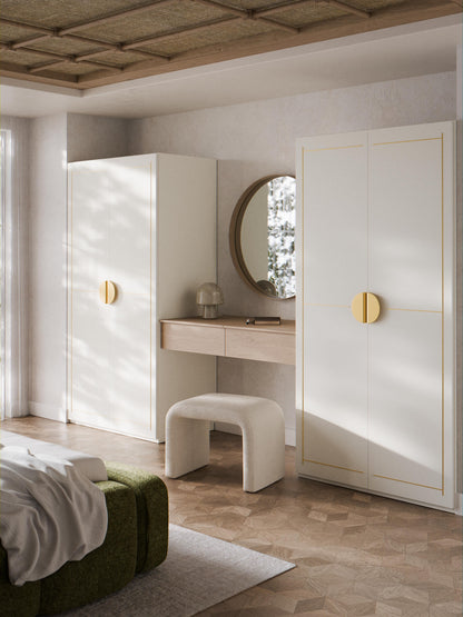 Denolla Modular Hinged-Door Wardrobe, 100 cm Wide, in Various Sizes