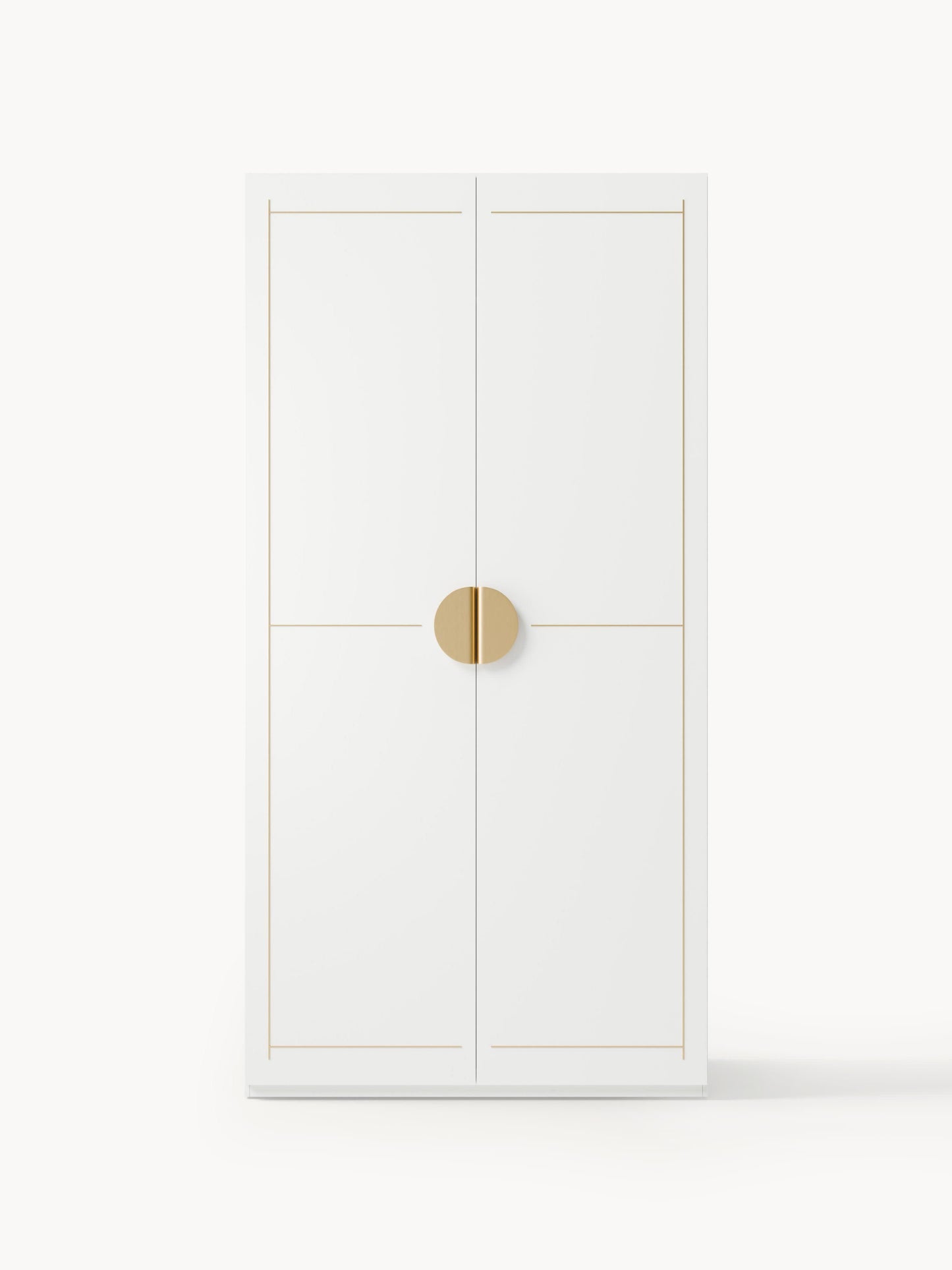 Denolla Modular Hinged-Door Wardrobe, 100 cm Wide, in Various Sizes