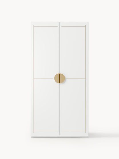 Denolla Modular Hinged-Door Wardrobe, 100 cm Wide, in Various Sizes