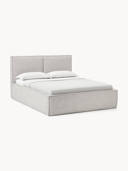 Drenna Bouclé Upholstered Bed