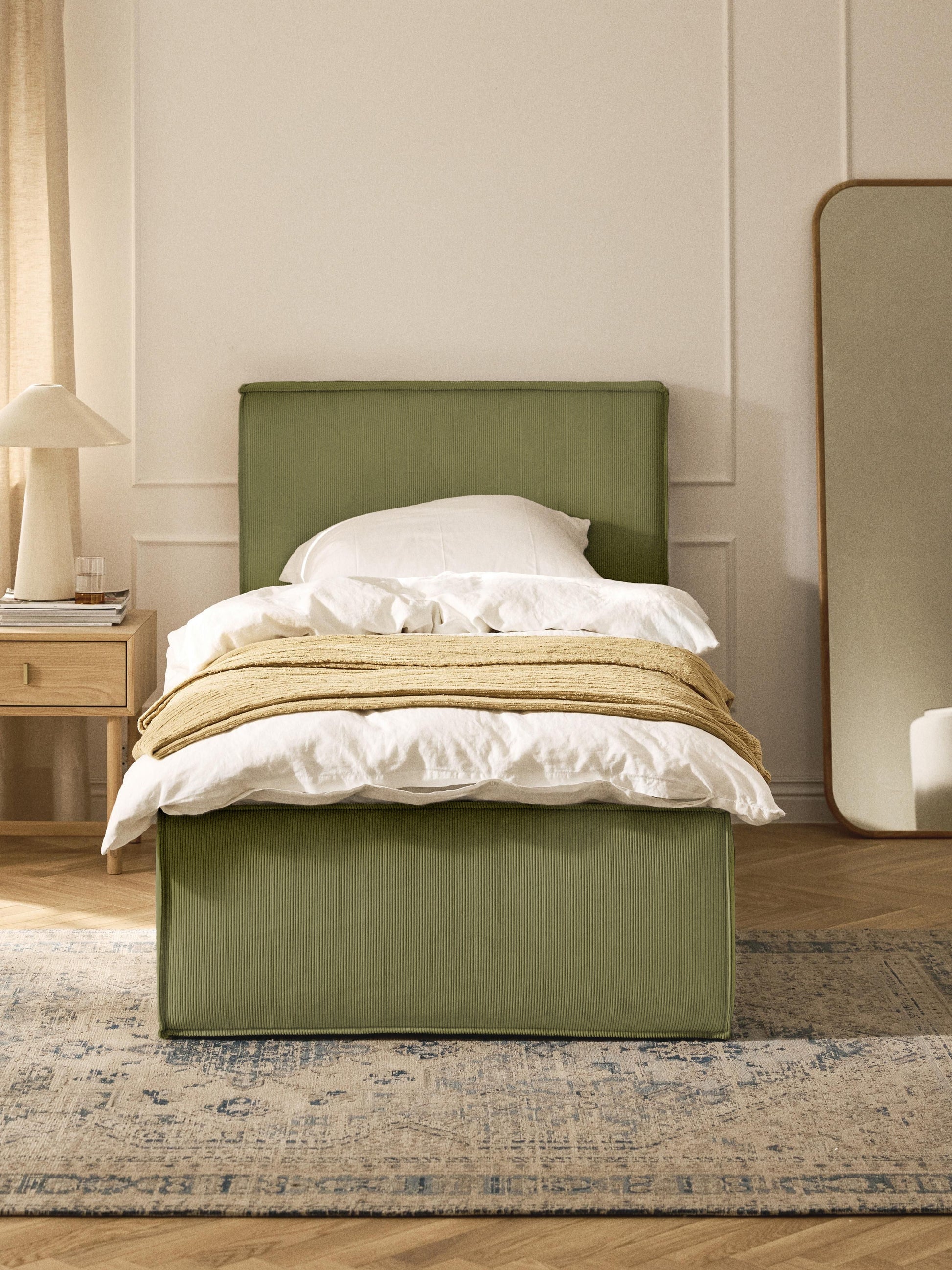 Drenna Corduroy Single Bed