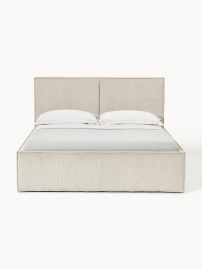 Drenna Corduroy Upholstered Bed