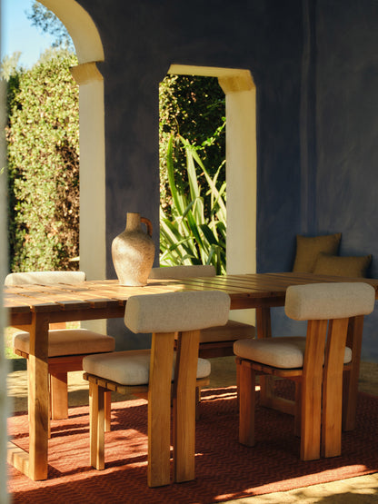 Eikira Teak Wood Garden Table, 229 x 100 cm