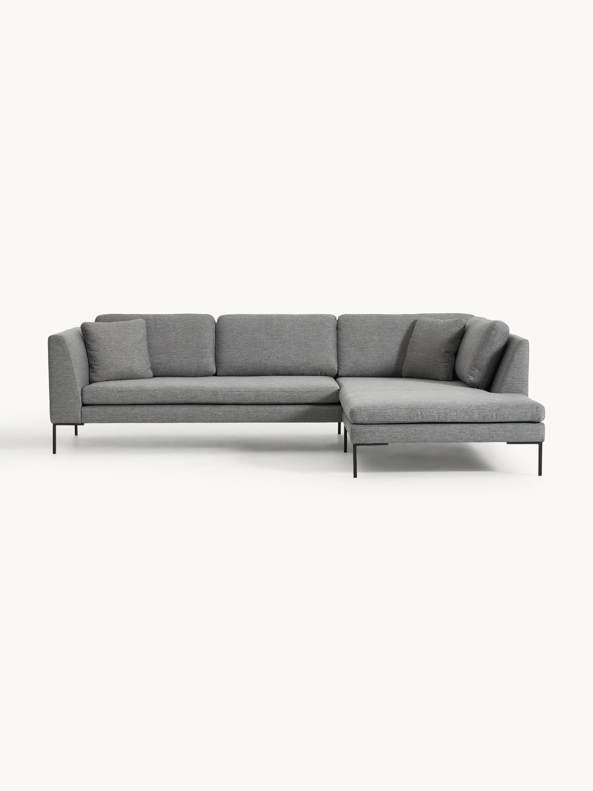 Emmora Corner Sofa with Metal Legs