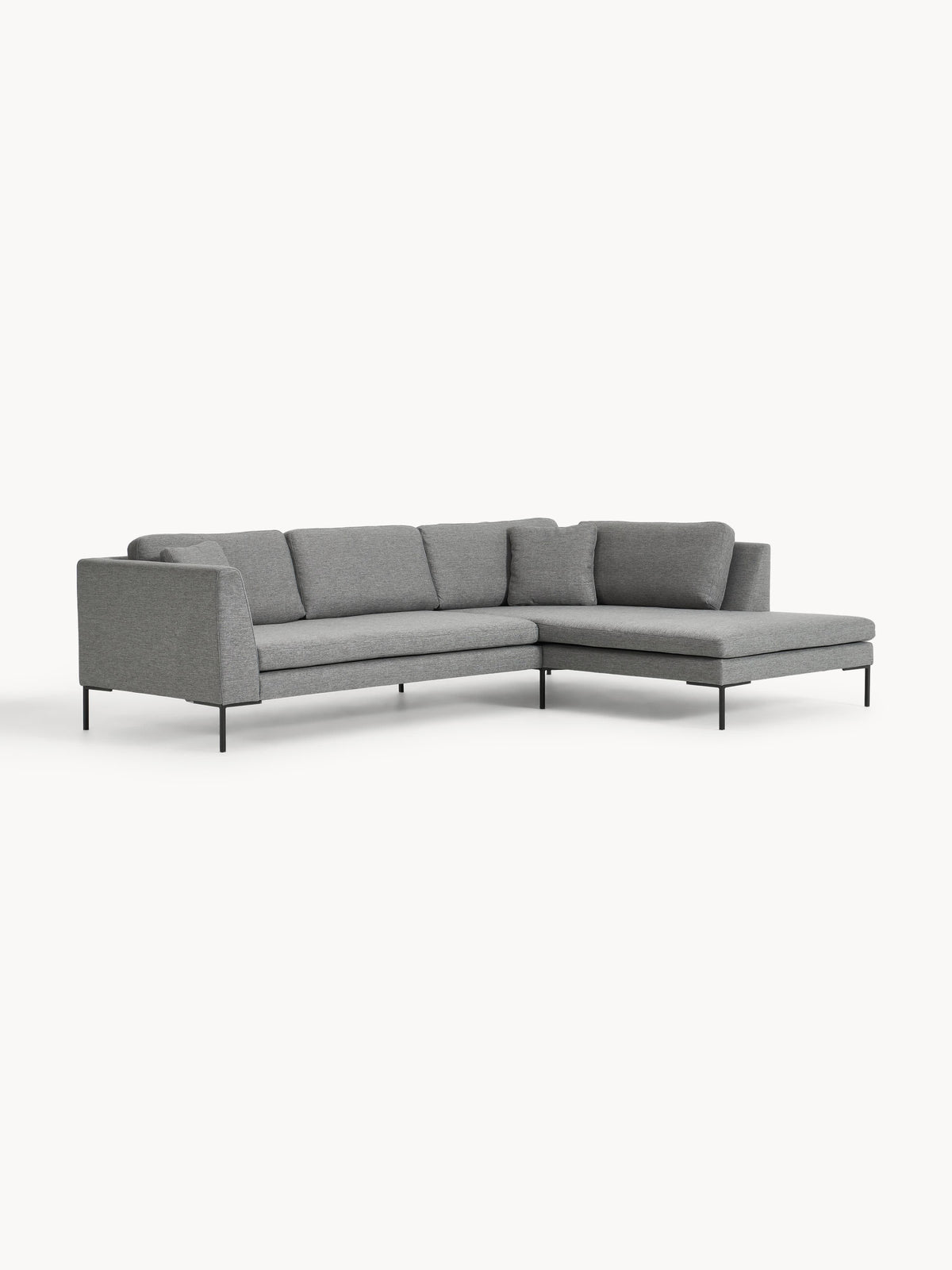 Emmora Corner Sofa with Metal Legs