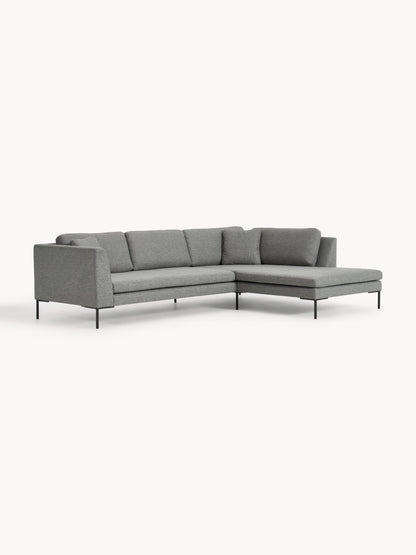 Emmora Corner Sofa with Metal Legs