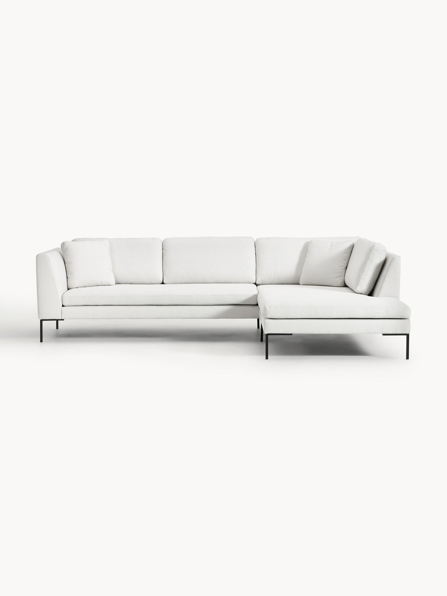 Emmora Corner Sofa with Metal Legs