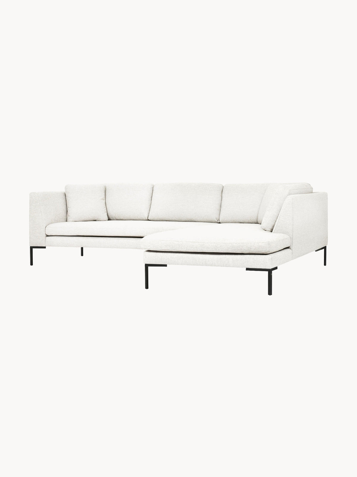 Emmora Corner Sofa with Metal Legs