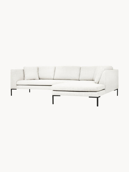 Emmora Corner Sofa with Metal Legs