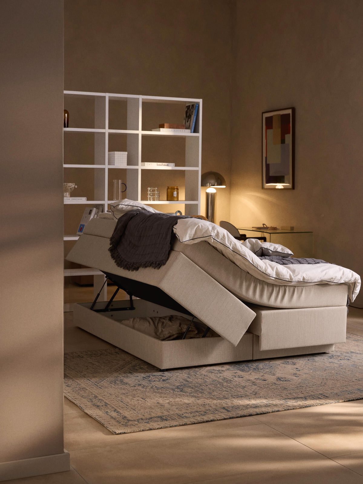 Enyara Box Spring Bed with Storage